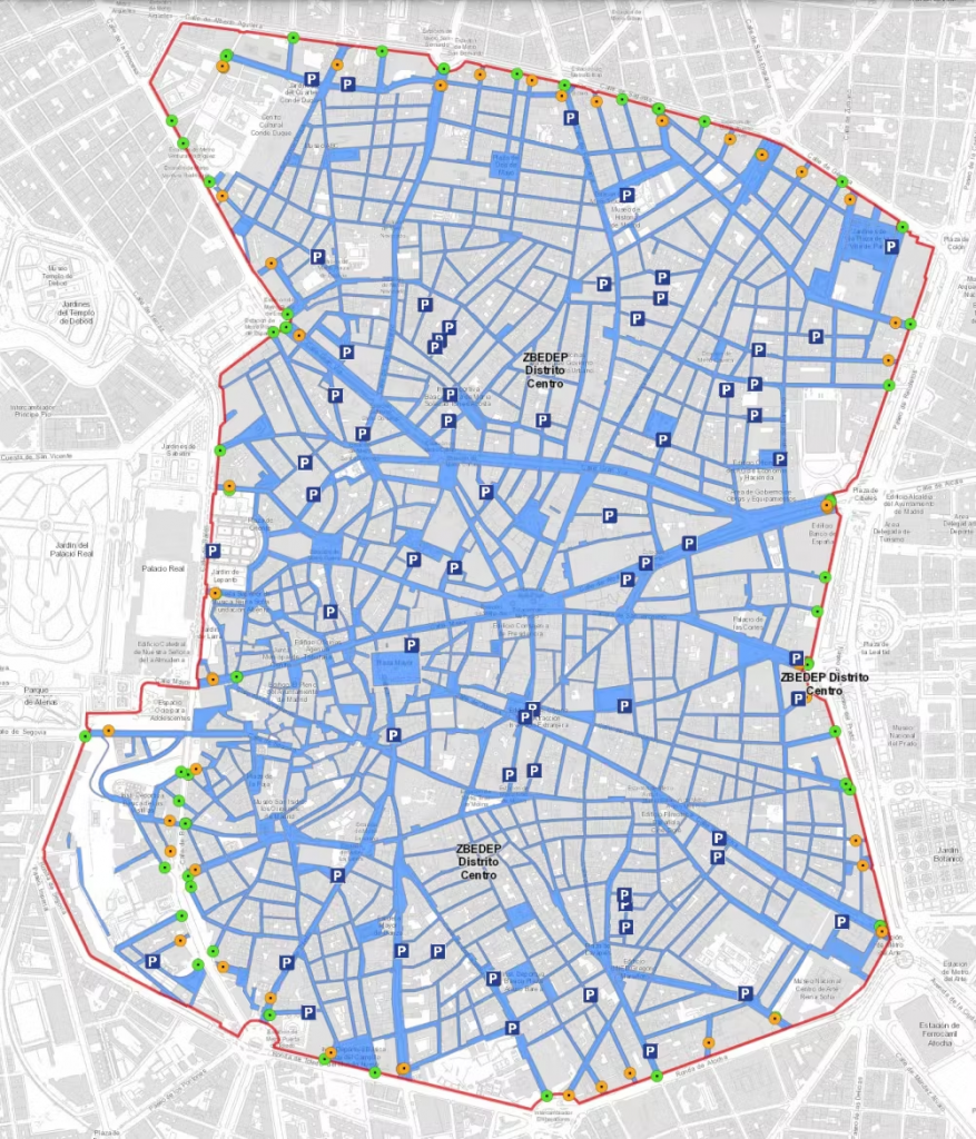 Mapa del Distrito Centro de Madrid 360
