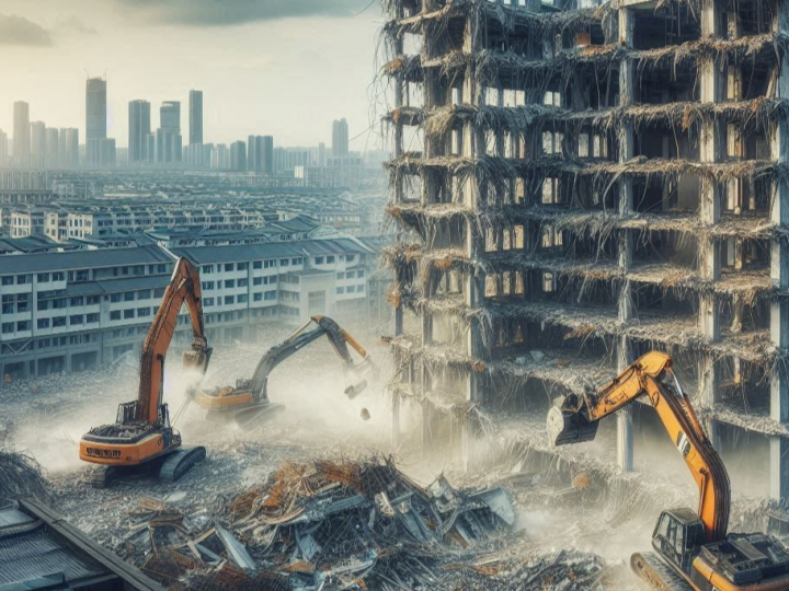 Demoliciones en el Centro de Madrid
