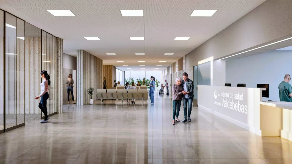 Interior del Centro de Salud de Valdebebas