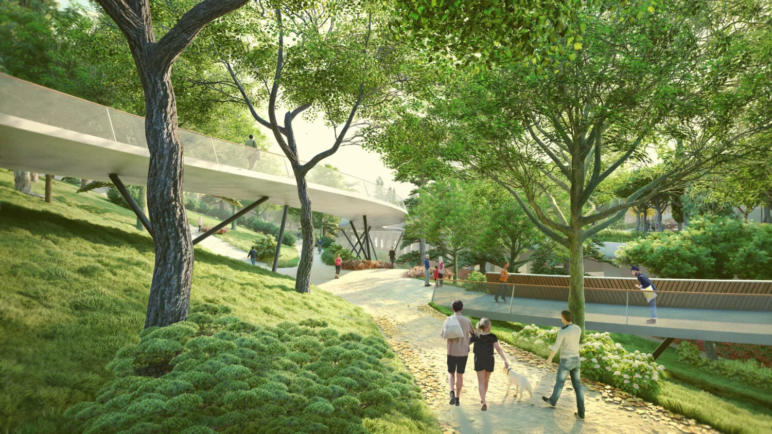 Parque de Ventas: una nueva plataforma verde sobre la M-30