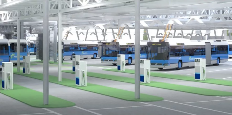 Cocheras de la EMT en la Elipa, Madrid