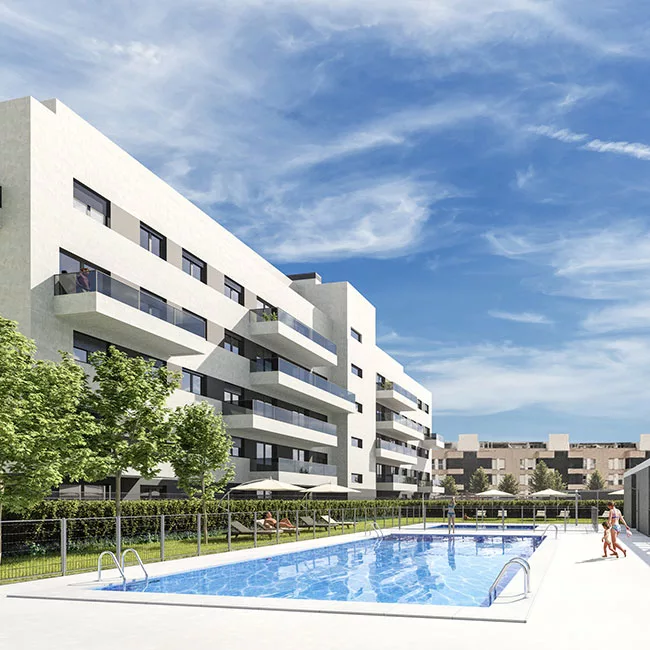 El Olivar: 128 viviendas con piscina en Alcalá de Henares