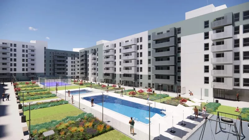 Avanza la construcción de 606 viviendas en el PAU-4 de Móstoles