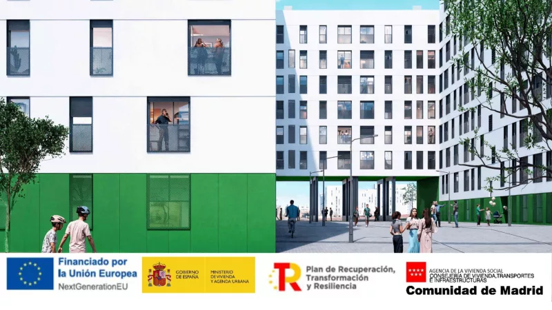 178 viviendas de protección pública en Móstoles: avance de obra