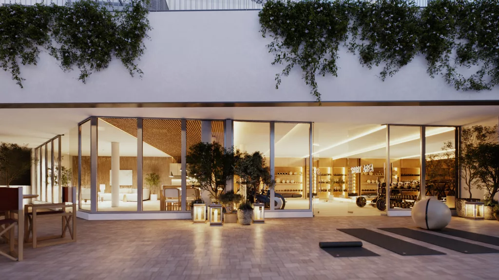 Sala Gourmet y Gimnasio de AQ Querae