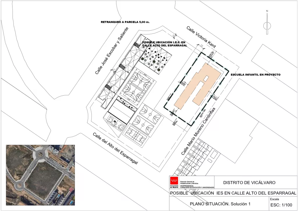 Ubicación del instituto Alto del Esparragal
