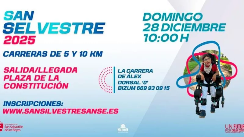 Sanselvestre 2025 de San Sebastián de los Reyes: recorridos, horarios e inscripciones