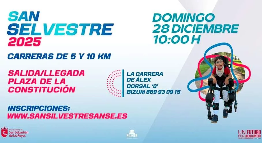 Sanselvestre 2025 de San Sebastián de los Reyes: recorridos, horarios e inscripciones