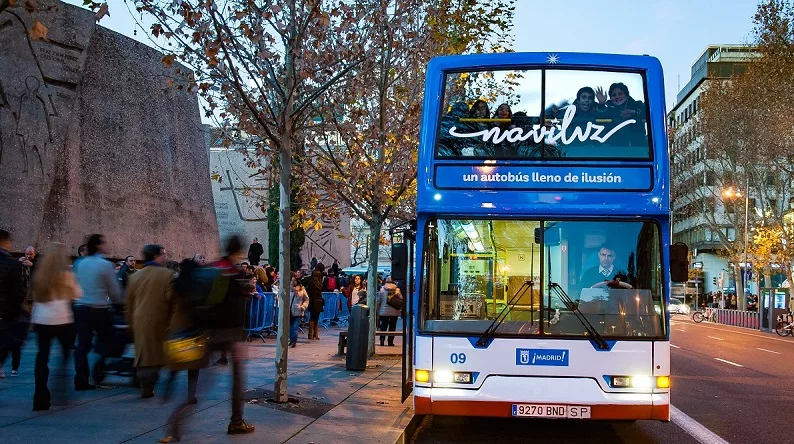 Naviluz Madrid: autobús de la Navidad, entradas y recorrido