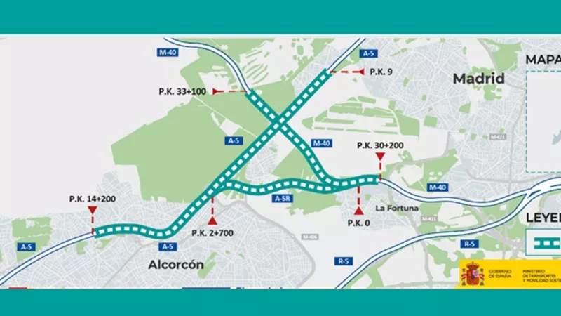 Bus-VAO en la A-5 entre Madrid y Alcorcón