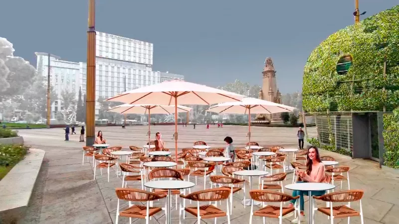 Café de Cervantes en Plaza de España, nuevo icono urbano