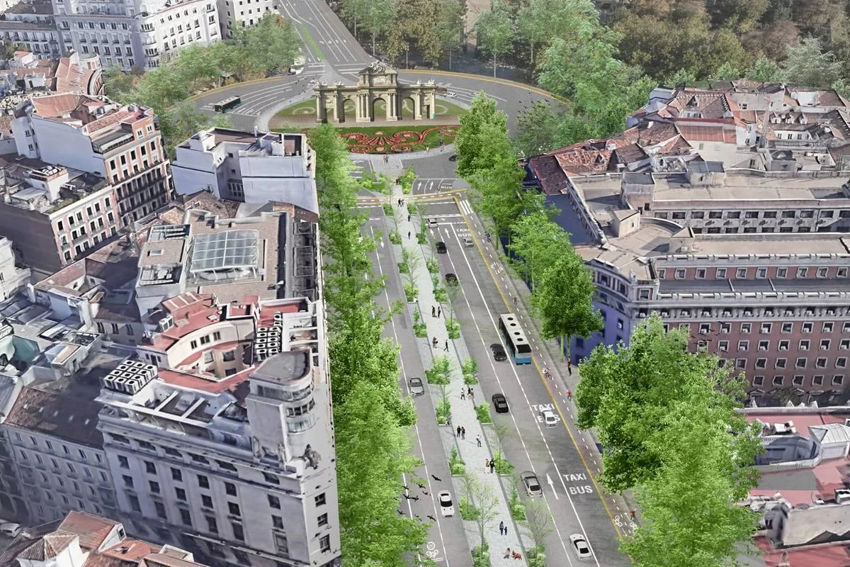 Bulevar peatonal entre Cibeles y la Puerta de Alcalá: un proyecto en pausa