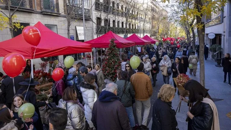 Mercado de las Flores de Navidad Vogue en Jorge Juan