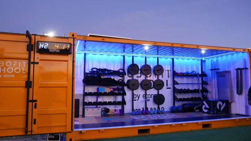 Cubofit School en Alcorcón, el gimnasio portátil del Santo Domingo