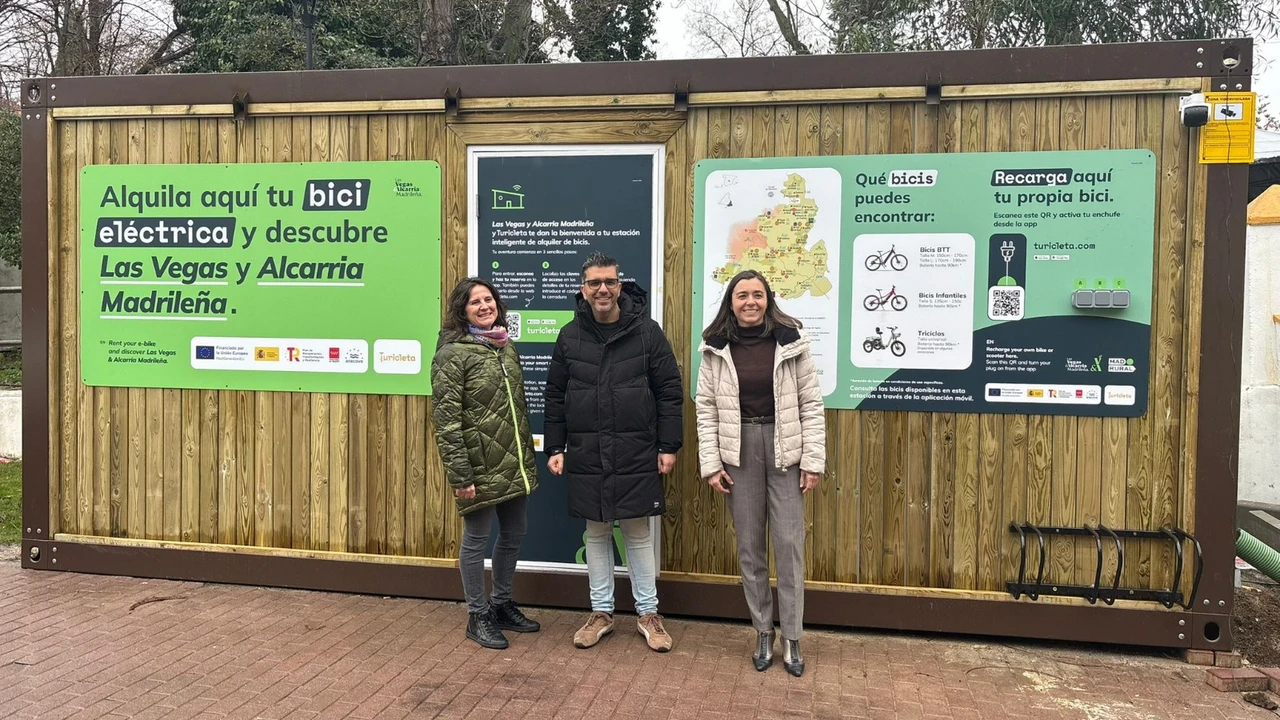 Ciempozuelos lanza un punto de alquiler de bicicletas en el Paseo de la Estación para fomentar el cicloturismo en la Comunidad de Madrid