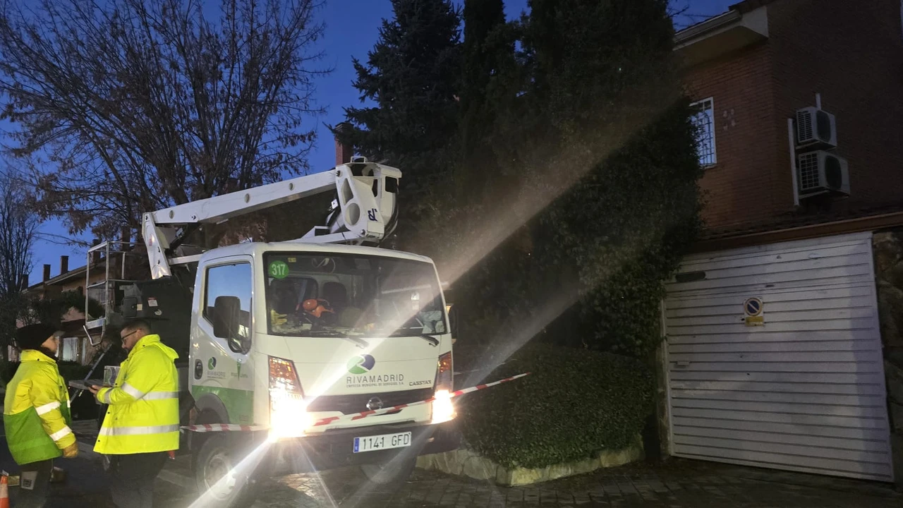 Rivas-Vaciamadrid atiende más de 150 incidencias por el temporal de viento y lluvia
