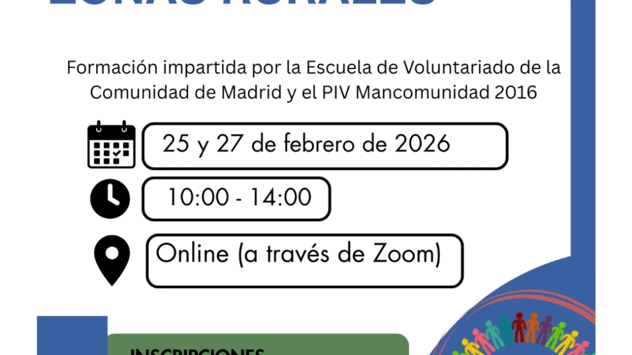 Curso online de inteligencia emocional para voluntarios rurales en la Comunidad de Madrid